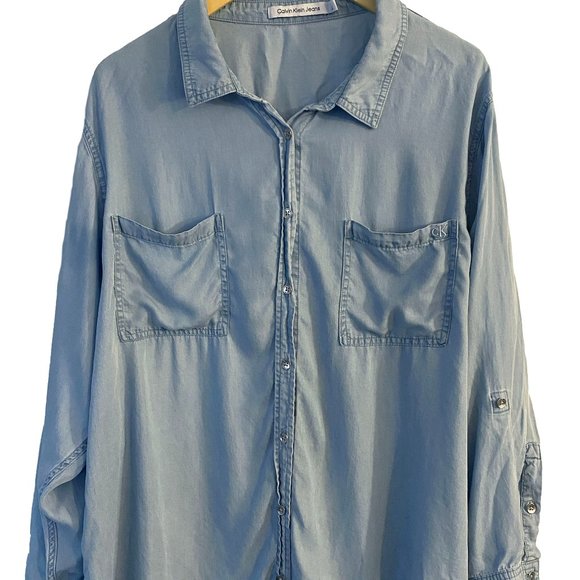 Calvin Klein Jeans Soft Button Down Shirt - Picture 1 of 4